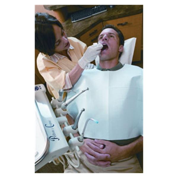 Tidi Products LLC Bib Patient Fabricel 20 in x 30 in White Tissue / Poly 250/Ca - 919398