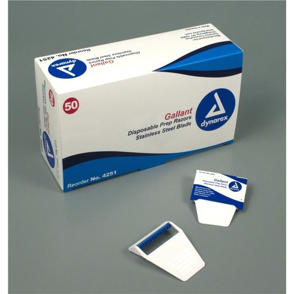 Dynarex Corporation Razor Shave Prep Gallant SS Disposable 50/Pk - 4251