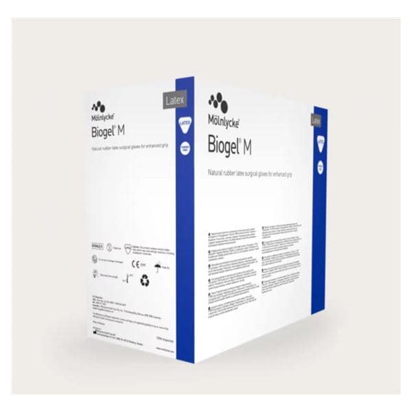 Molnlycke Healthcare Gloves Surgical Biogel-M Powder-Free Latex 6 Sterile Straw 50Pr/Bx, 4 BX/CA - 30560