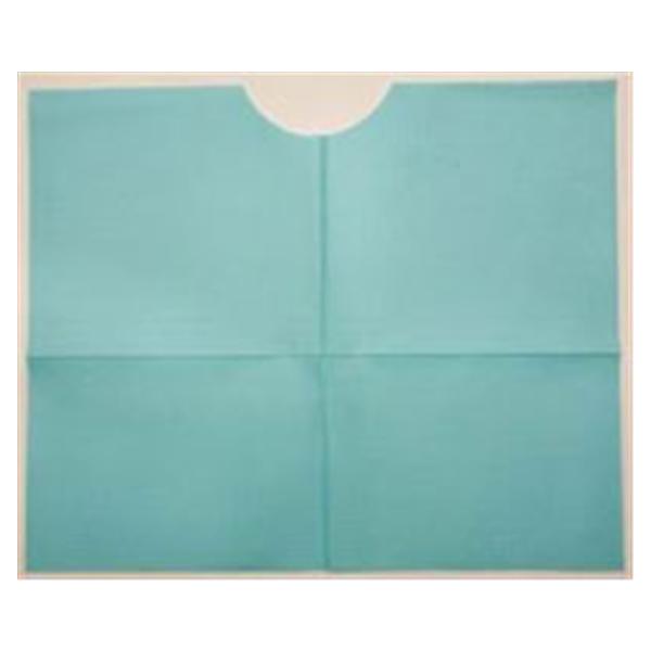 Tidi Products LLC Bib Ultimate Contour Neck 13 in x 18 in Blue 3 Ply Tissue / Poly 500/Ca - CONP-B