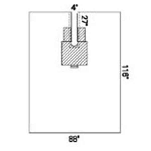 O & M Halyard Pack Drape Shoulder Orthoarts With Shoulder Split Drape 112x60" LF Sterile 3/Ca - 88491