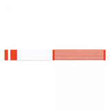 Precision Dynamics Corp. Wristband Identification Short Stay Tvk Red Adlt 6Ln/Imprnt/WrtOn/Lbl 1000/Bx - 3000-16-PDR