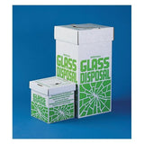 Bel SP Scienceware Glass Disposal Box Cardboard 10L White/Green Non-Sterile 6/PK - Art Products - F246530001