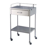 UMF Medical Cart Utility 20x16x35-3/10" 2" Swivel Casters Each - SS8153