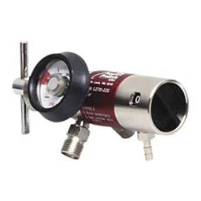 Allied Health Care Prod Regulator Oxygen CGA 870 0-25LPM With Gauge/2 Check Valves/Hose Barb Outlet Each - L270-220