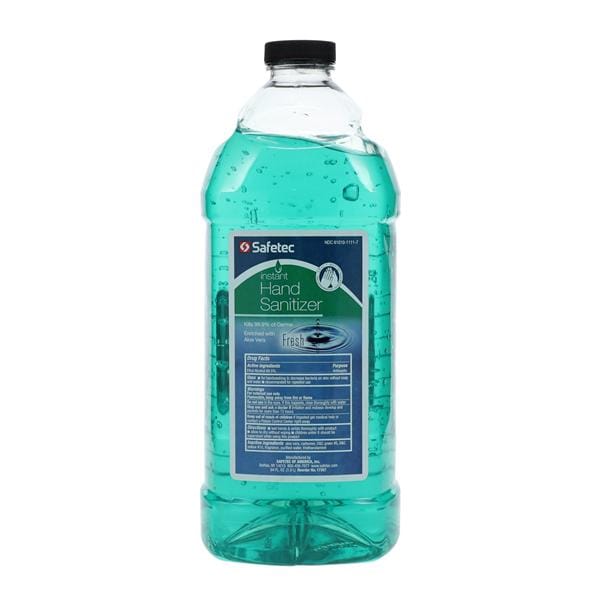 Safetec Of America Inc Sanitizer Hand Gel 67% Ethyl Alcohol 64 oz Fresh Scent Each, 8 Each/CA - 17357