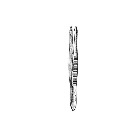 Miltex Forcep Cilia Beaupre 4-1/2" 12mm Long Jaw Smooth 45 Degree Angle SS Each - Integra Miltex - 18-1114
