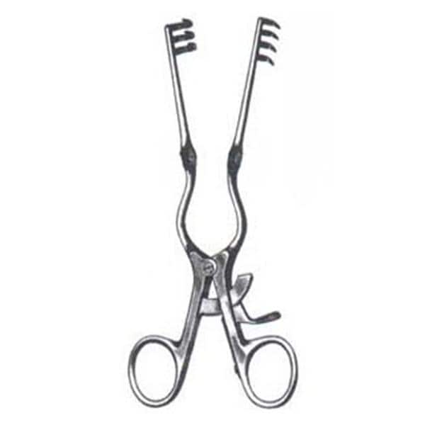 Miltex Retractor Beckman-Weitlaner 6-1/2" Sharp 3x4 Teeth Stainless Steel Each - Integra Miltex - 11-634-SH