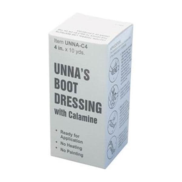 Graham Bandage Unna Boot Premier Zinc Oxide Cotton 4"x10yd Rl, 12 Each/CA - Field/Everest &Jennings - UNNA4