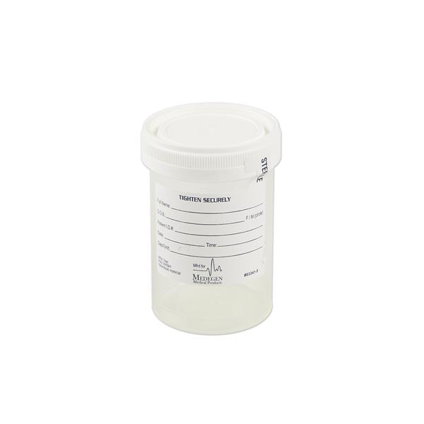 Medegen Medical Products, LLC Gent-L-Kare Specimen Container 4oz Sterile 300/Ca - 4936