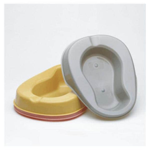 Medegen Medical Products, LLC Bedpan Commode 1.7qt Gold Polypropylene With Skirt Each, 50 Each/CA - 4679-75
