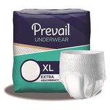 First Quality Products Underwear Prevail Adult Unisex XL 58-68" Extra Odor Guard White 4x14/Ca - PV-514