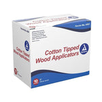 Dynarex Corporation Applicator Cotton Tip Non Sterile 3 in Secure Wooden Stem 10000/Ca - 4301