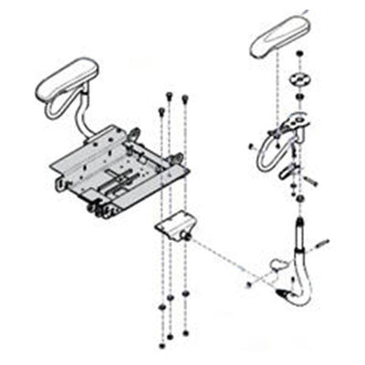 Midmark Corporation Arm Field Installed For 75L Power Exam Table 1/Pr - 9A328002