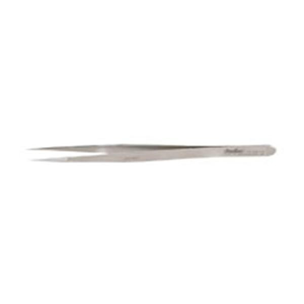 Miltex Forcep Jewelers Swiss 4-3/4" Fn Tp Serrated Straight Flat #3/Micro SS/NMgntc Each - Integra Miltex - 17-303X