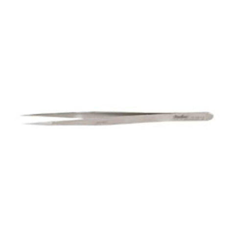 Miltex Forcep Jewelers Swiss 4-3/4" Fn Tp Serrated Straight Flat #3/Micro SS/NMgntc Each - Integra Miltex - 17-303X