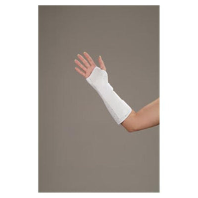 Deroyal Industries Inc Splint Wrist/Forearm Leatherette White Size 11" X-Large Left Each - 8824-10