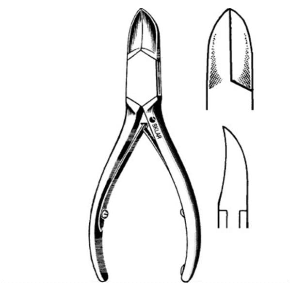 Sklar Instruments Nipper Nail 5-1/2" Narrow Handle Stainless Steel Each - 97-1308