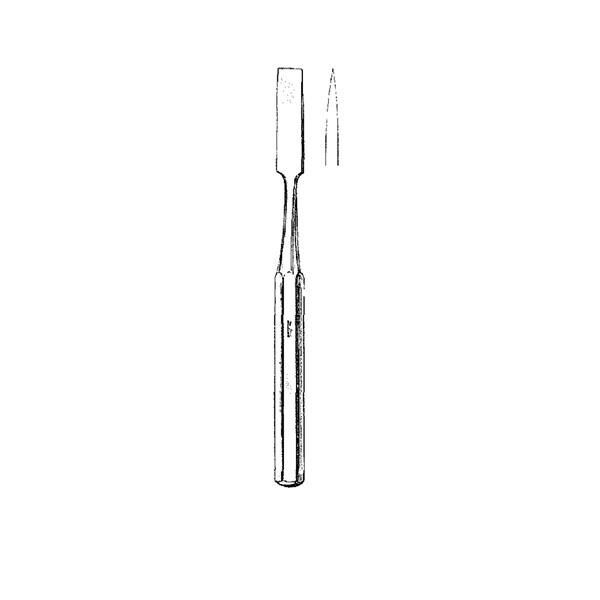Miltex Osteotome Hibbs 9" Straight 1" Tip Stainless Steel Reusable Each - Integra Miltex - 27-448