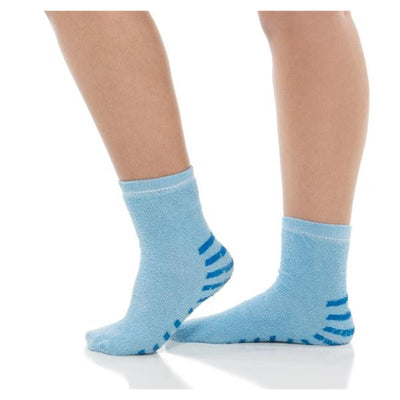 O & M Halyard Slippers Patient Terrycloth Blue 48/Ca - 90947