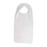 Duro Bib 17.75 in x 26.5 in White Terrycloth 12/Pk - Med Industries, Inc. - 532-6013-1900