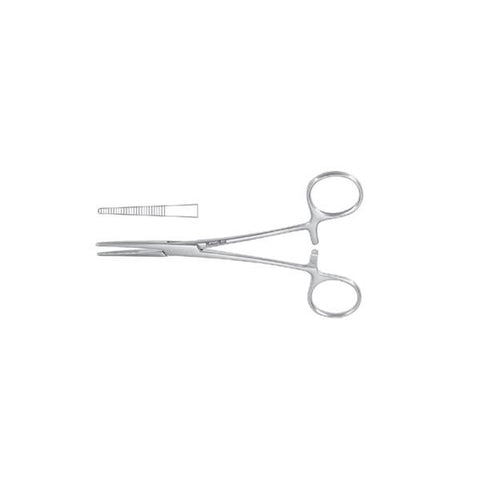 Miltex Forcep Kelly Meister-Hand 5-1/2" Serrated Straight Stainless Steel Each - Integra Miltex - MH7-36