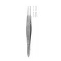 Miltex Forcep Suture Castroviejo 4" 0.6mm/Tying Platform 1x2 Teeth Stainless Steel Each - Integra Miltex - 18-954