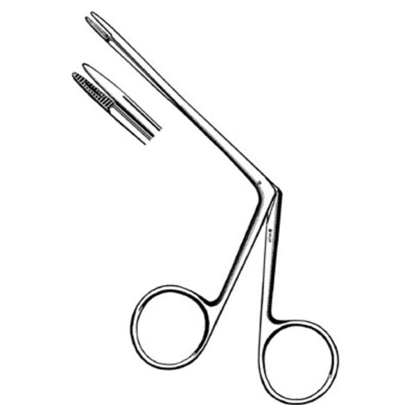 Sklar Instruments Forcep Littauer 3" Serrated Straight Stainless Steel Each - 67-1052
