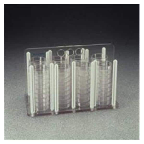 Fisher Scientific Co. Nalgene Unwire Petri Dish Rack 60 Dish Capacity Clear Each - 0875910A