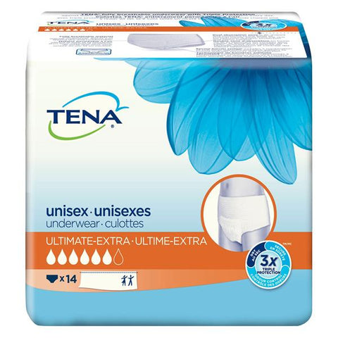 SCA Incontinence Underwear Tena Protective Adult Unisex Medium 34-44" Extra White 64/Ca - 72232