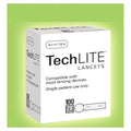 Hypoguard Corporation Lancet TechLite 28gx2.8-3.1mm Sterile Blue Incision Device 100/Bx - 880128