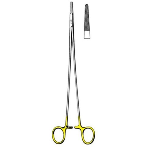 Sklar Instruments Holder Needle Debakey 12" Straight Tungsten Carbide Each - 21-8092