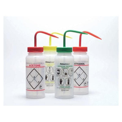 Fisher Scientific Co. Solvent-Vented Wash Bottle LDPE Translucent 500mL 3/Pk - 340934