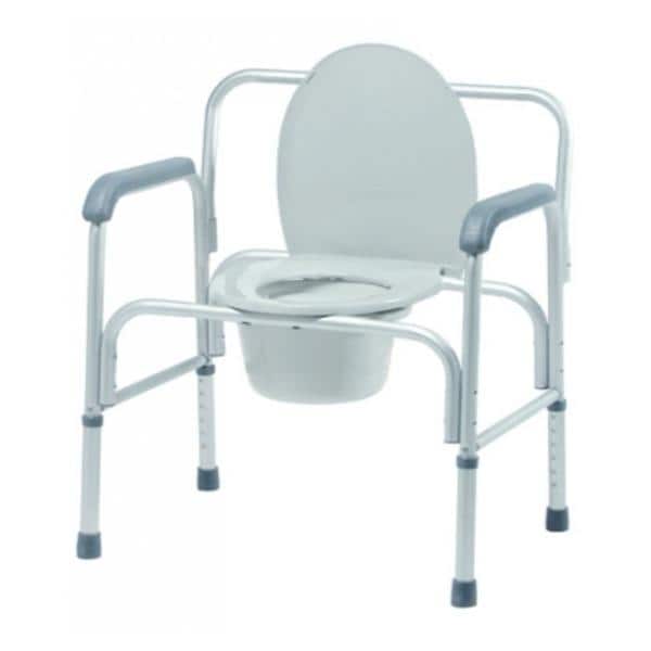 Graham Commode 3-In-1 Lumex 400lb Capacity Tips 27x18-23" Bariatric/X-Large 2/Ca - Field/Everest &Jennings - 2190A