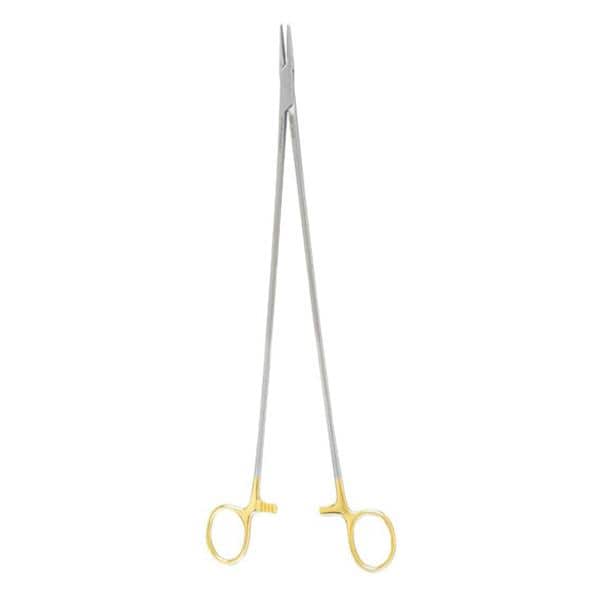 Miltex Holder Needle Crile-Wood 12" Serrated Jaw Tungsten Carbide Each - Integra Miltex - 8-57TC