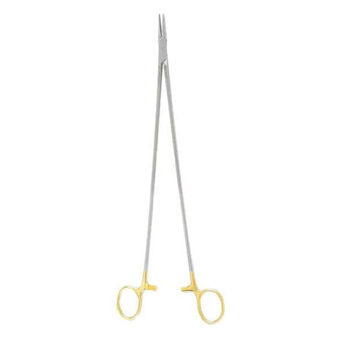 Miltex Holder Needle Crile-Wood 12" Serrated Jaw Tungsten Carbide Each - Integra Miltex - 8-57TC