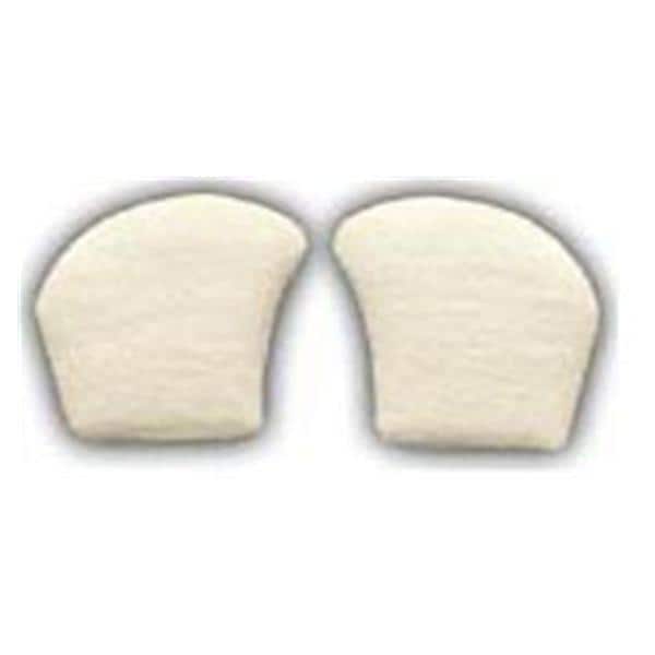 Bird & Cronin Pads Orthopedic Metatarsal Wool/Felt 5/16" Thick Adhesive White Size Medium Each - 3020-3003