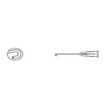 Beaver Cannula J-Shape Visitec 23gx7/8" 10/Pk - Visitec Int - 585091