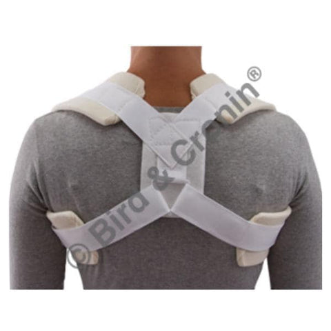 Bird & Cronin Brace Comfor Adult Clavicle Felt White Size Small Each - 0814-1232