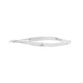 Miltex Forcep Needle McPherson 4" Smooth Curved Stainless Steel Each - Integra Miltex - 18-1837