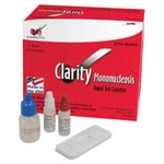 Diagnostic Test Group Clarity Infcts Mono Rapid Test Kit CLIA Wvd f/ WB/Mod f/ Srm & PlsmCasest 15/Bx - DTG-MONO