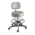Brewer Company Stool Exam Century Series Black Casters Backless 5 Leg Each - 11001FRUS393