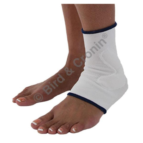 Bird & Cronin Support Compression Ank Elastic/Knit White Sz Small 7-7/8 To 8-3/8" Universal Each - 0814-8352