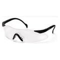 Motion Medical Distributing Glasses Safety Pyramex Intrepid Single Wraparound Lens Black / Clear 12/Ca - SB881OS