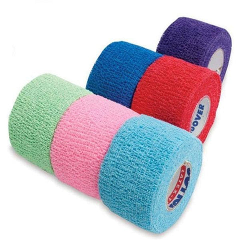 Marketlab Bandage CoFlex Compression Elastic 1.5"x5yd LF NS Cohesive Colorpack 6/Pk - 5150