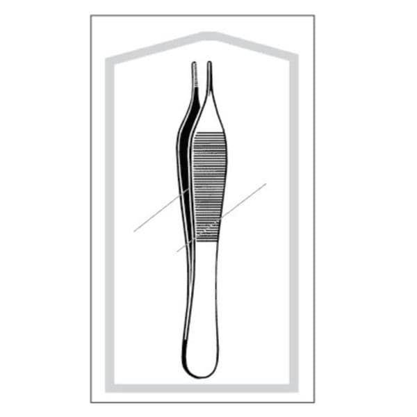 Sklar Instruments Forcep Tissue Adson Econo 4-3/4" Blunt Serrated Straight SS Disposable 25/Ca - 96-2571