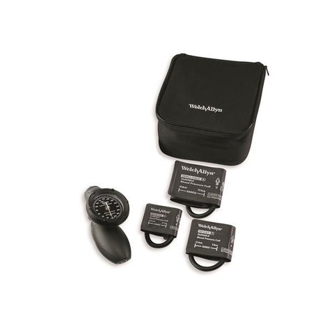 Welch Sphygmomanometer Aneroid DuraShock Kit Size 6-9 Pediatric Black Eachch - Allyn - DS58-PD