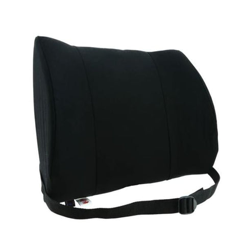 Core Products Cushion Sitback Plus Contoured Lmbr Black Ctn Blnd Cvr Medium/Firm Support Each - BAK-402