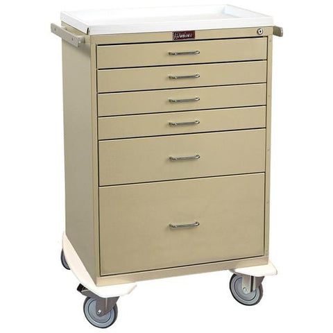 Harloff Manufacturing Cart Workstation Classic 41-1/2x32x22" 4 5" Swivel Casters Each - 6450-BEIGE