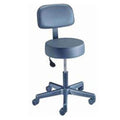 Brewer Custom Products Stool Exam Value Plus Azure Blue Casters Adjustable Backrest 5 Leg Each - 22500B-SR106